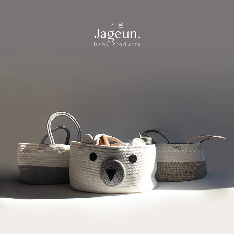 JAGEUN Premium Rope Caddy Diaper Bag | Tas Anyam Popok Peralatan Bayi