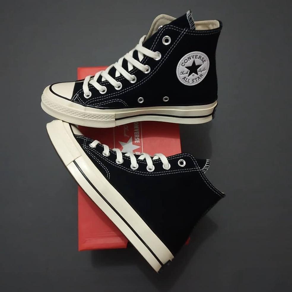 REKOMENDASI Sepatu All Star Original 100% Import Sepatu Sekolah High Putih Hitam Pria Wanita Casual