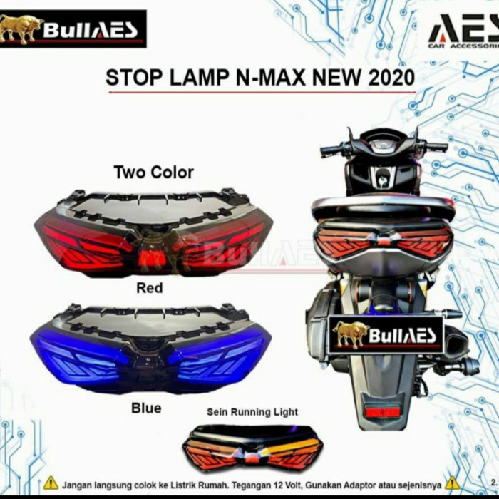 Lampu Stop Nmax 2020 New 3 In 1 Running Aes/ Stoplamp Aes Nmax New #Original