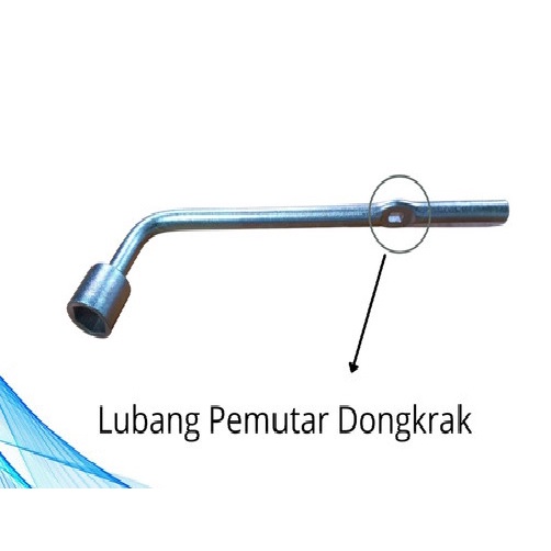 Kunci Roda mobil 19 MM &amp; Putaran Dongkrak Metema Original Brio/ Ertiga / Mobilio / Jazz / Panther