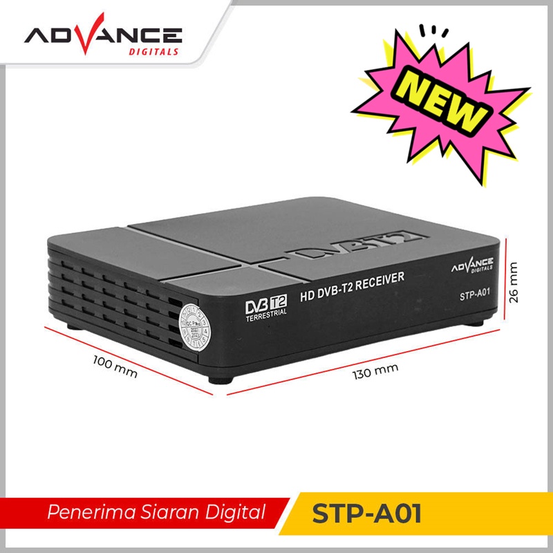 【Garansi 1 Tahun】 Advance STB Set Top Digital Satellite TV Tuner TV Box 1080P Full HD Broadcast Rece
