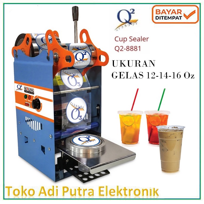 Mesin pres Gelas Plastik Sealing Machine Plastik Mesin Cup Q2