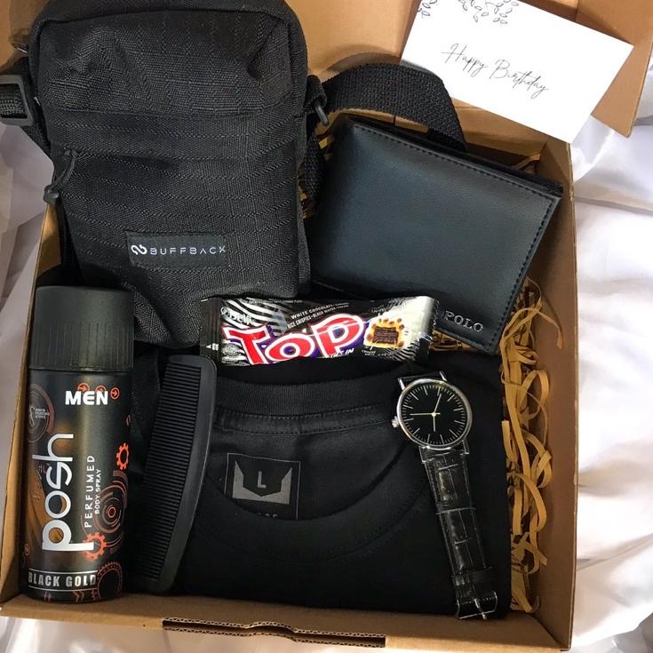 

❄ [TAS COWOK] GIFT BOX TAS COWOK / KADO COWOK / KADO PACAR / GRADUATION / HAMPERS / SAHABAT WISUDA SEMPRO / KADO UNIK / KADO DOI Ω