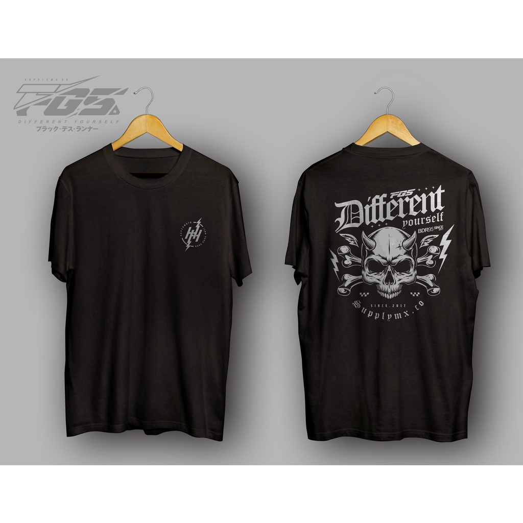 KAOS PRIA BAJU SUPERMOTO KAOS PRIA PREMIUM T SHIRT FGS DIFFERENT YOURSELF UNISEX