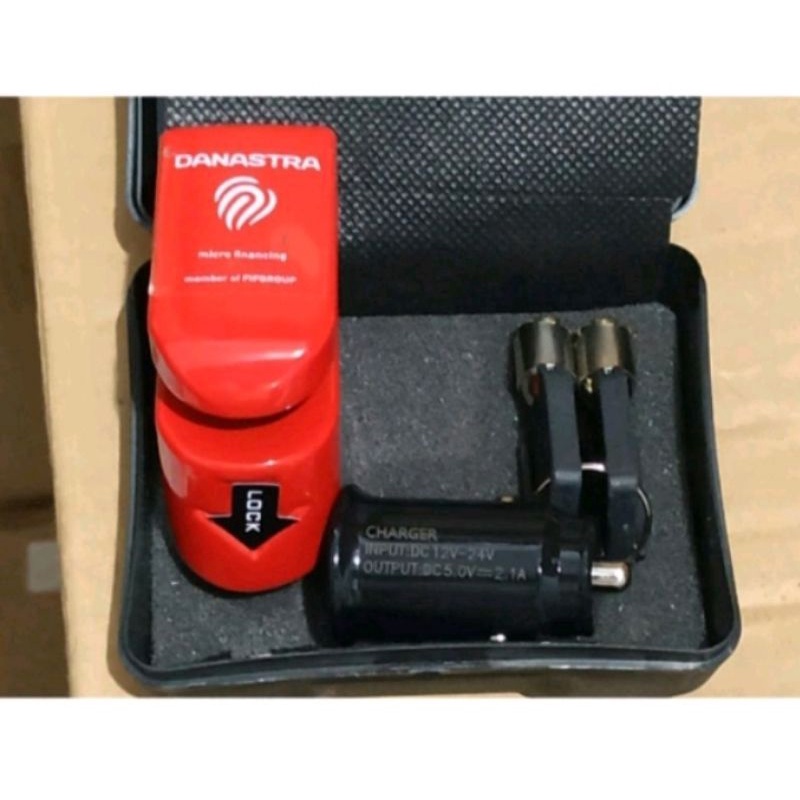 Kunci Gembok Cakram (Dislock) & USB Charger Motor (Original FIF Froup - Member Of Astra)