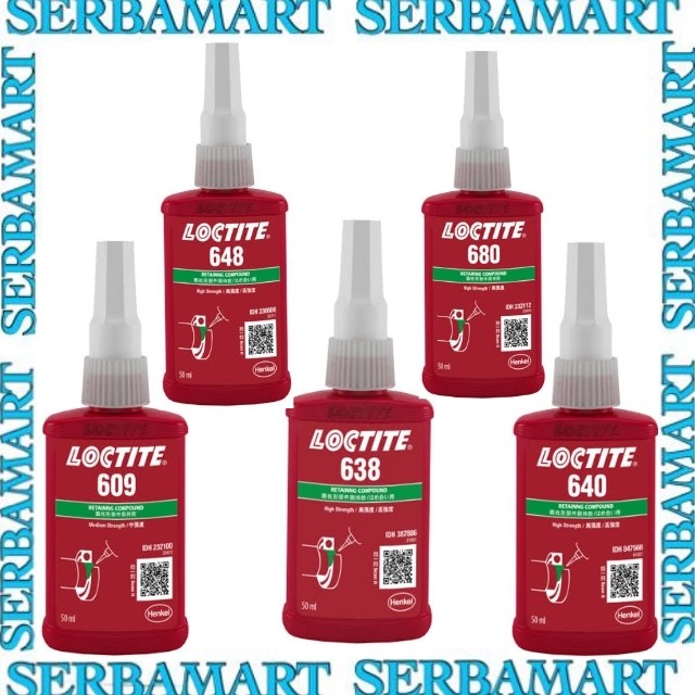 

LEM LOCTITE 638 640 648 680 609 50ML ORI - LOCTITE 640 638 648 609 680