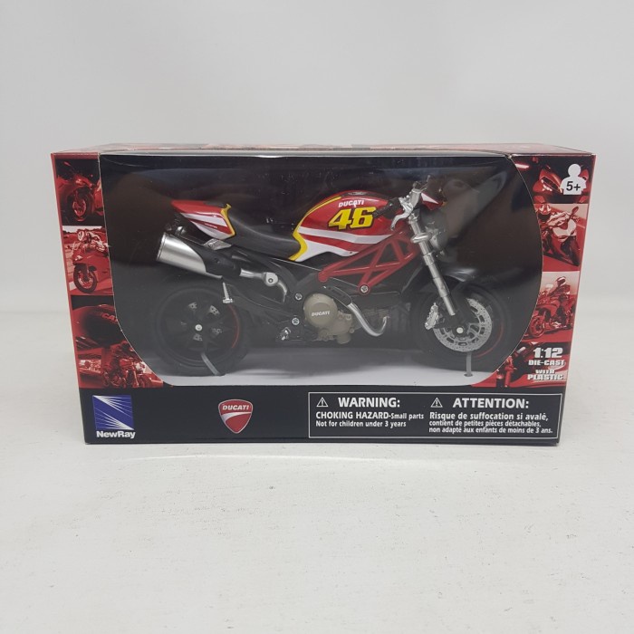 Newray Ducati Monster 796 Valentino Rossi no 46 Diecast Motor