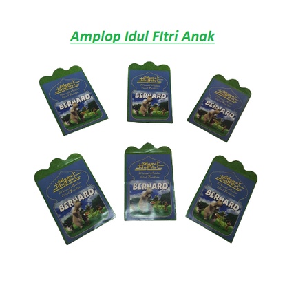 Amplop Idul Fitri / Kertas Angpao Lebaran Huruf Emas timbul / Amplop Hijau Hari Raya