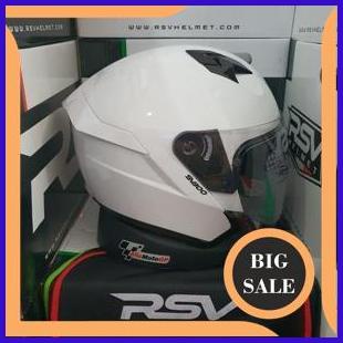 helm rsv sv300 white glossy sv 300 putih glossy rsv half face double visor 1M4R23 suku cadang