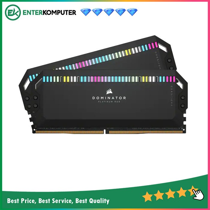 Corsair DDR5 Dominator Platinum RGB PC48000 64GB CMT64GX5M2B6000C40