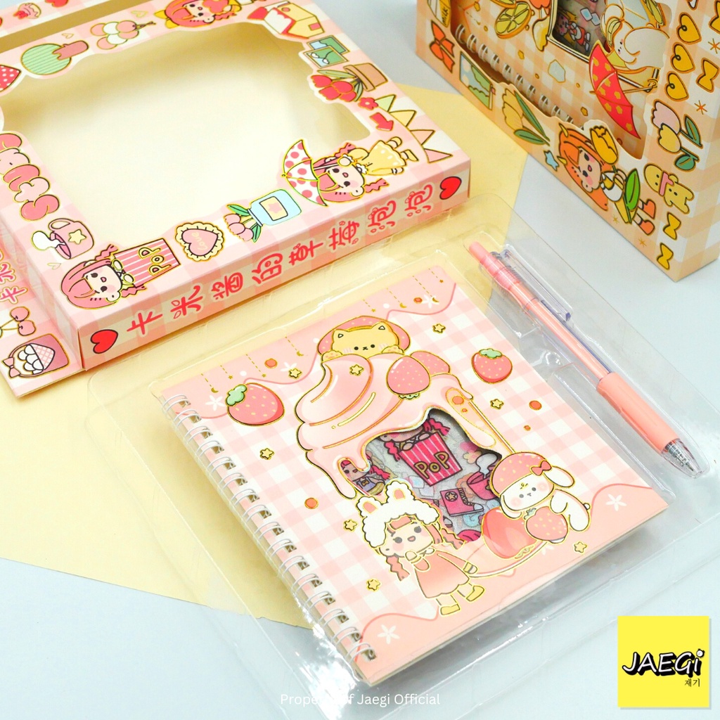 

JAEGi - Waterproof Book Sticker Premium Karakter Fly To Sky Edition 10 Lembar + Cutter Pen