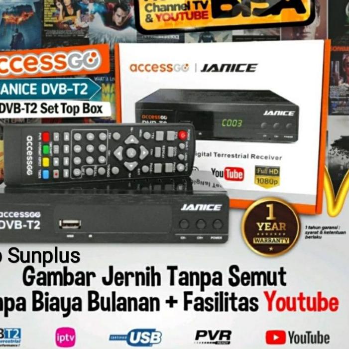 ✽ STB TV Digital Terestrial AccessGo Janice DVBT2 ●