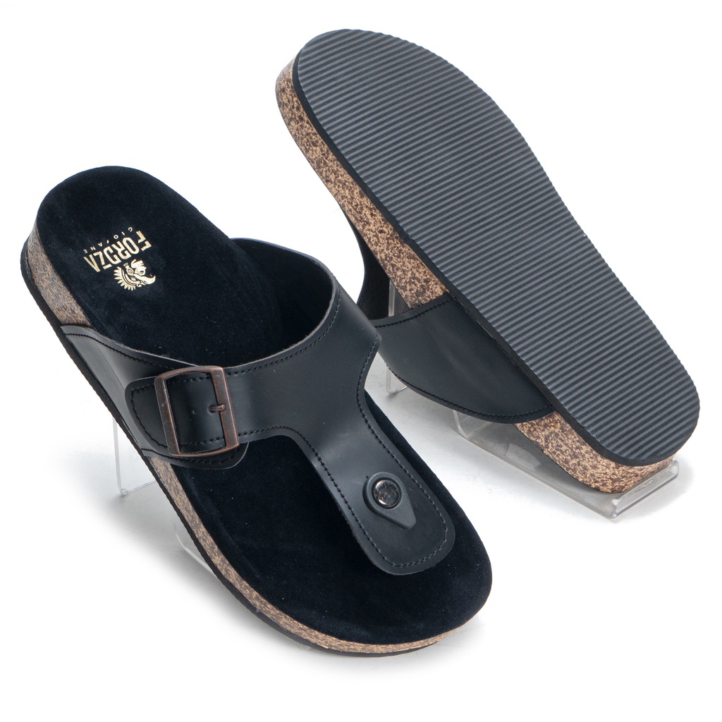 Moralist - Sandal Jepit Pria Casual Sendal Kulit Premium Model Classic Birken SFL02