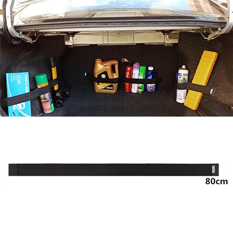 Strap Organizer Bagasi Mobil Car Trunk Belt 80 cm - C385 - Black