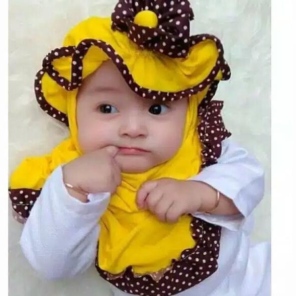 STAR kerudung krudung kudung jilbab hijab instan anak ank bayi perempuan lucu model terbaru umur 0_6