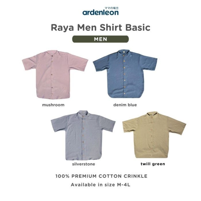 ARDENLEON Atasan Dewasa Raya Men Shirt Basic