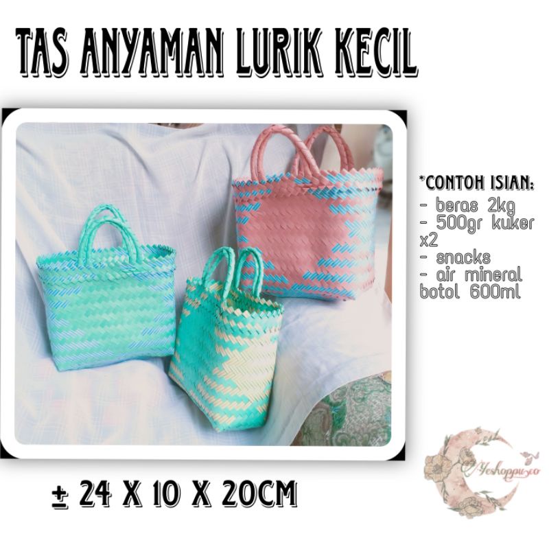 

(ISI 10 TAS) TAS LURIK KECIL PAKET HEMAT / TAS PASAR / TAS HAMPERS SOUVENIR LEBARAN / RINJING JALI GRANDIL CANGKINGAN