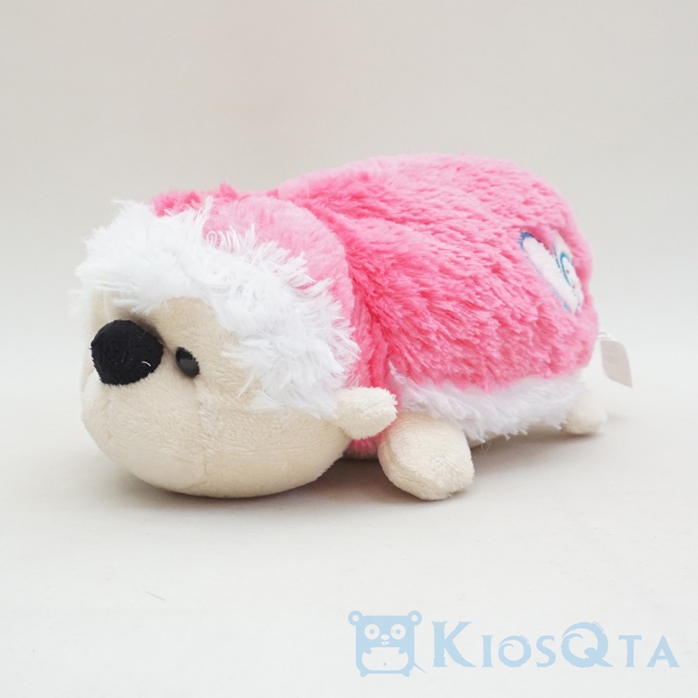 boneka landak mini hedgehog bulu pink fanta medium