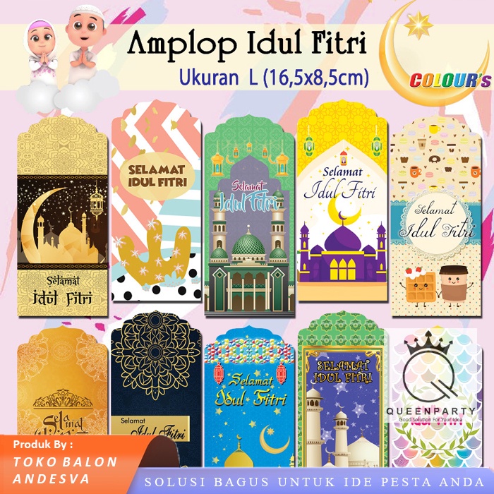 

Amplop lebaran idul fitri L / angpao idul fitri / amplop MASJID jumbo / amplop lebaran besar