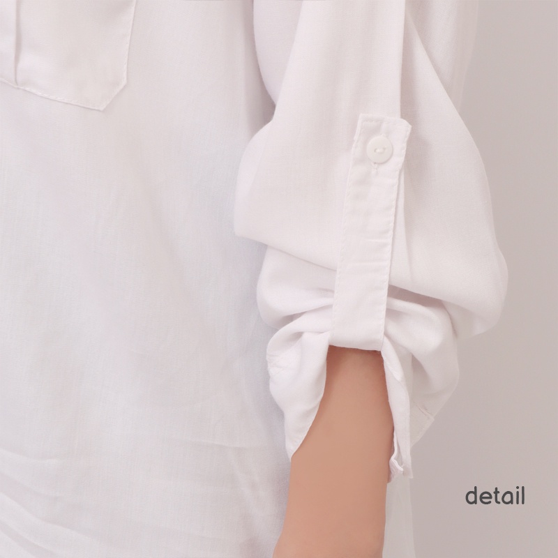 ARENA - Kemeja Wanita Bigsize Dengan Saku Depan