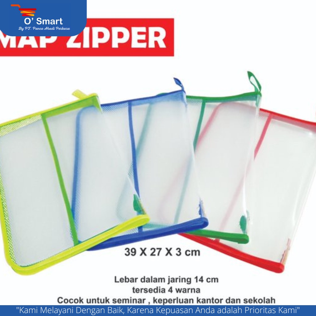 

MEDIA KITA Map Zipper Bag Resleting (Per Pcs)