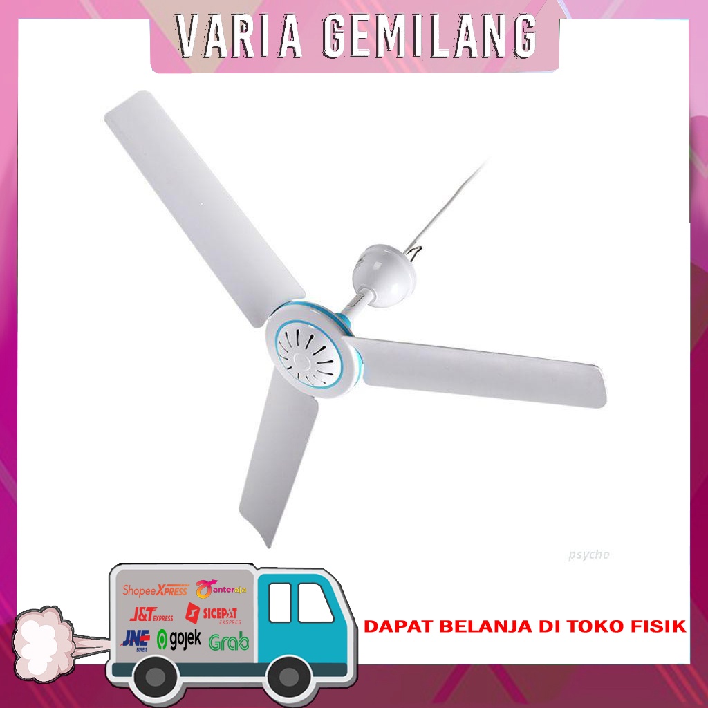 Mini Fan / Kipas Gantung 25W Baling-Baling 3 (Besar) (RANDOM)