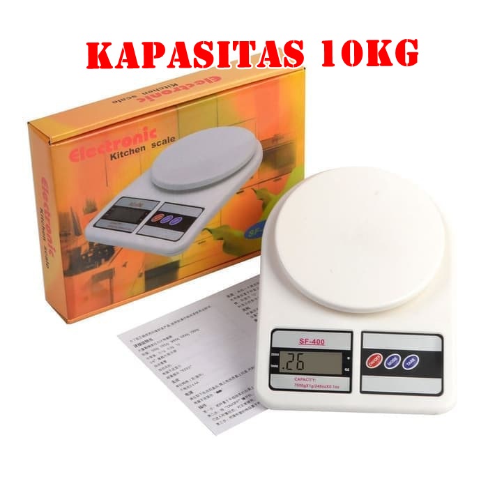 Timbangan Dapur Digital SF 400 Electronic Portable Kitchen Scale Kapasitas 10kg