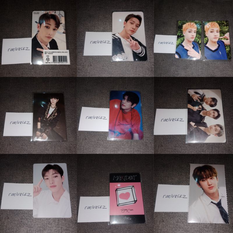 stray kids photocard bangchan clio mahagrid fankit gen 2 set seungmin concept in life mecima concept
