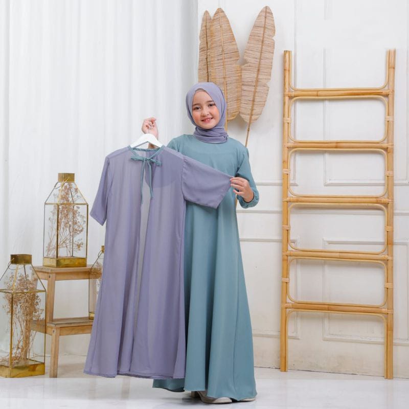 GAMIS ANAK ELISE GAMIS LEBARAN KONDANGAN DAN DAILY GAMIS VELVET GAMIS CERUTY ANAK