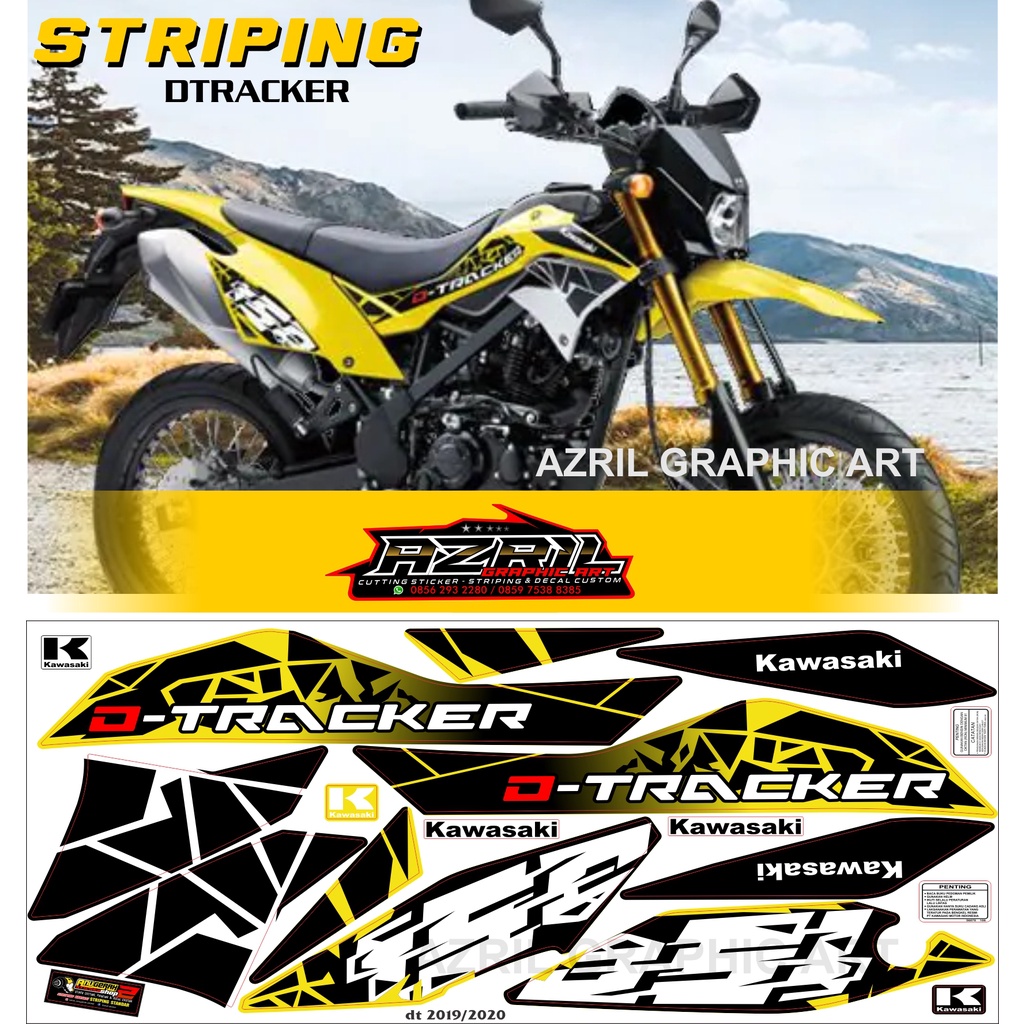 Striping DTRACKER 2019/2020 KUNING PUTIH