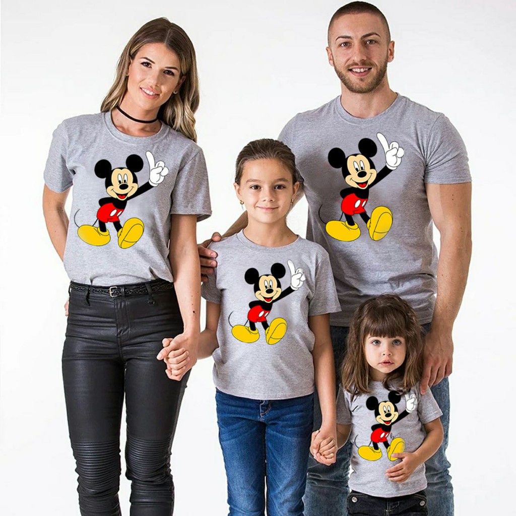 Tshirt couple kaos keluarga keren mickey lovely