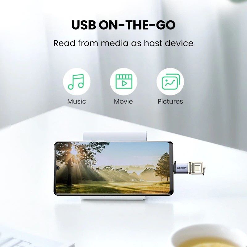 Converter OTG UGREEN Type C Male to USB 3.0 Female Converter Adapter