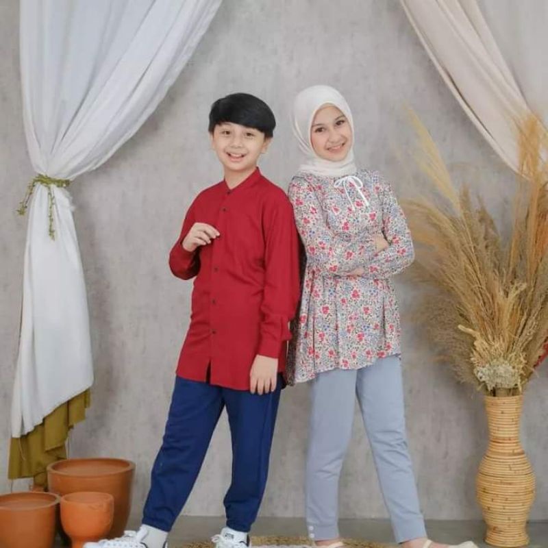 set kemeja dan set blouse anak umur 10 tahun-18 tahun griffe dan laurel by piccolino