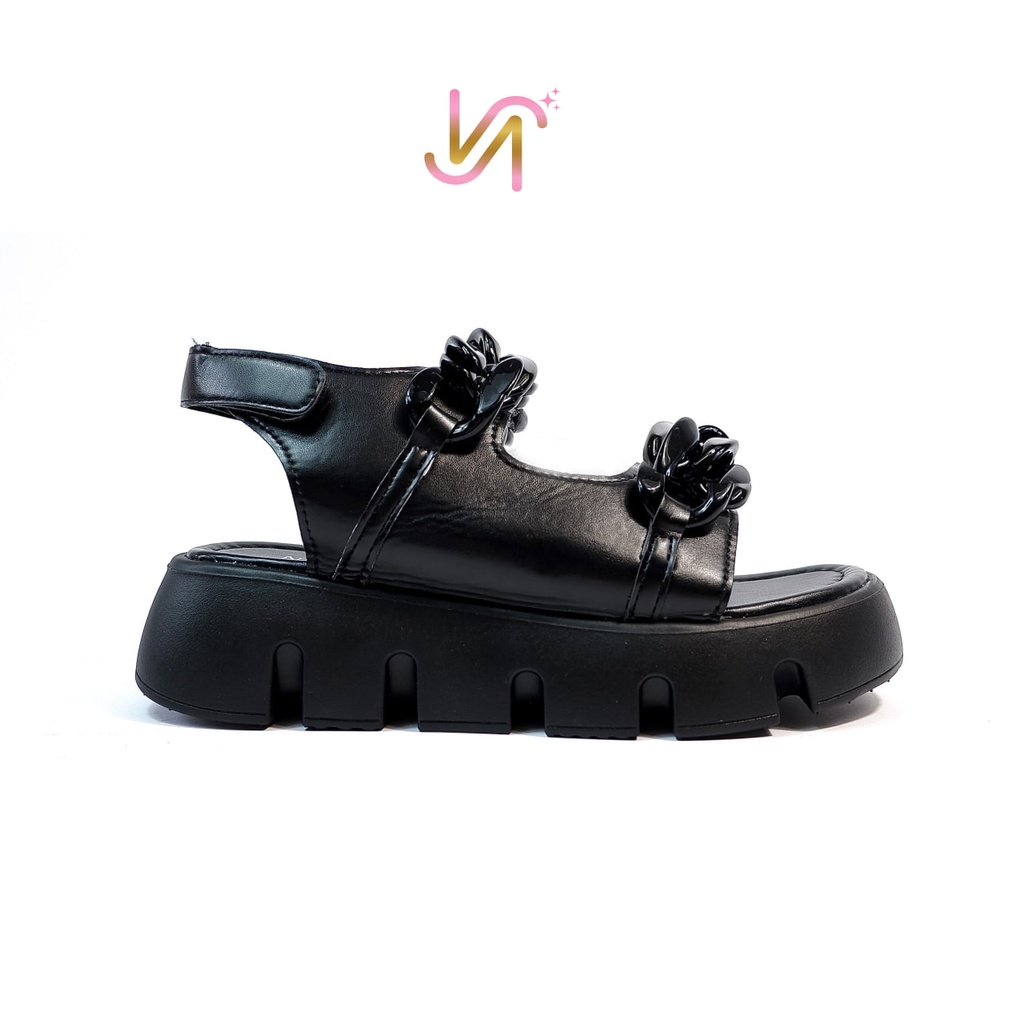 Nadilastuff “TURUN SIZE” Curly Sandal Wanita Platform Sendal Wanita Premium Ringan Musim panas