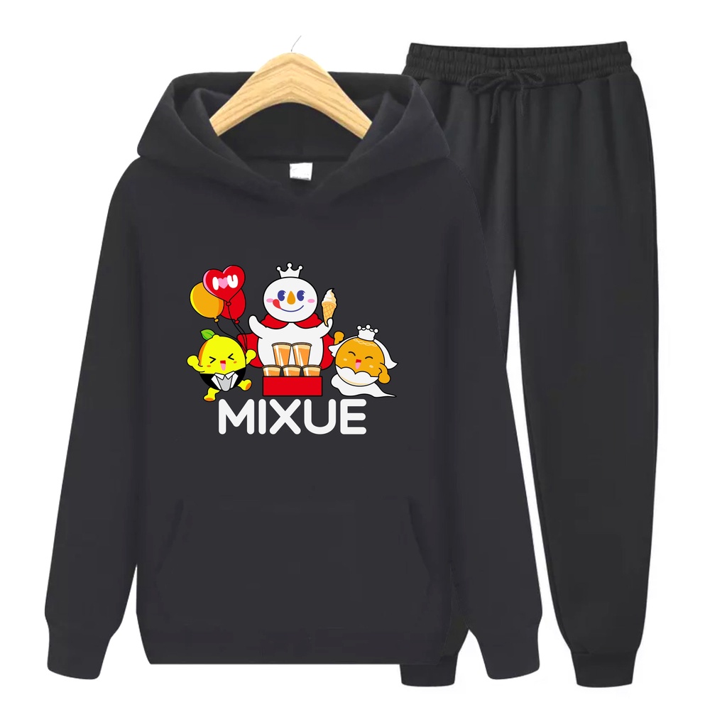 FenishaStore MIXUE ICE CREAM Sweater Hoodie Atasan Dan Setelan Anak Usia 4-13+ Tahun Bisa Bayar Ditempat COD