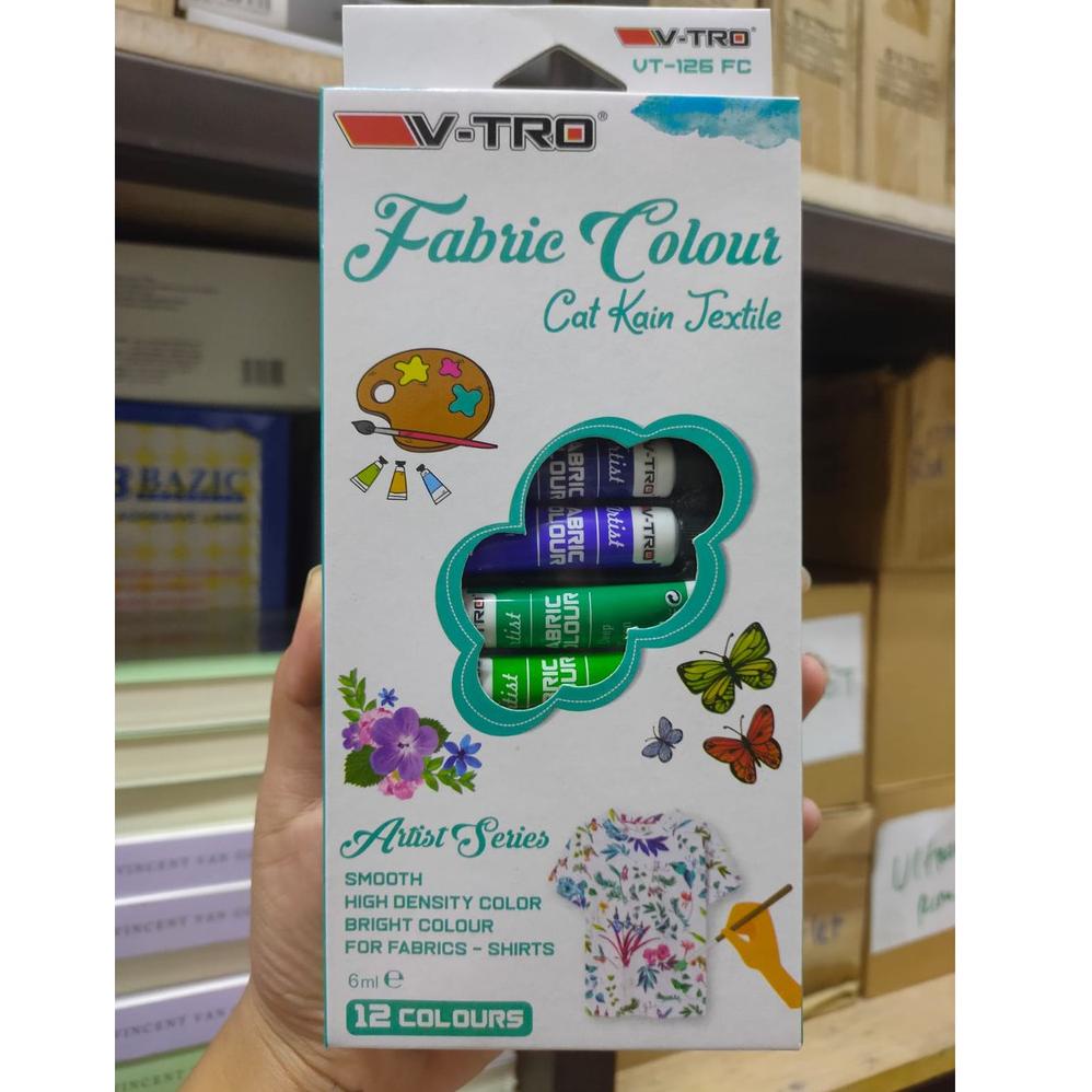 

GB40 cat fabric set 12 warna 6 ml vtro 7143