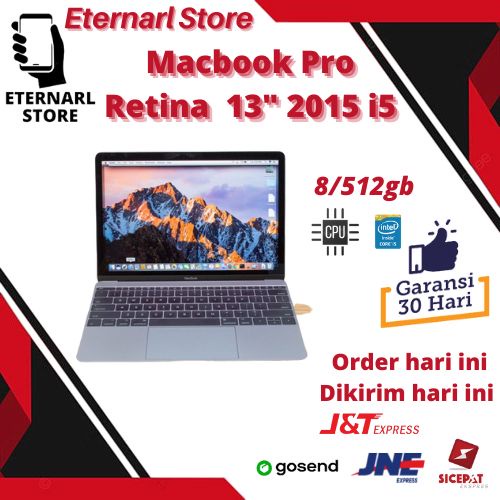 Macbook Pro Retina 2015 13" 8/512gb Macbook murah bergaransi like new