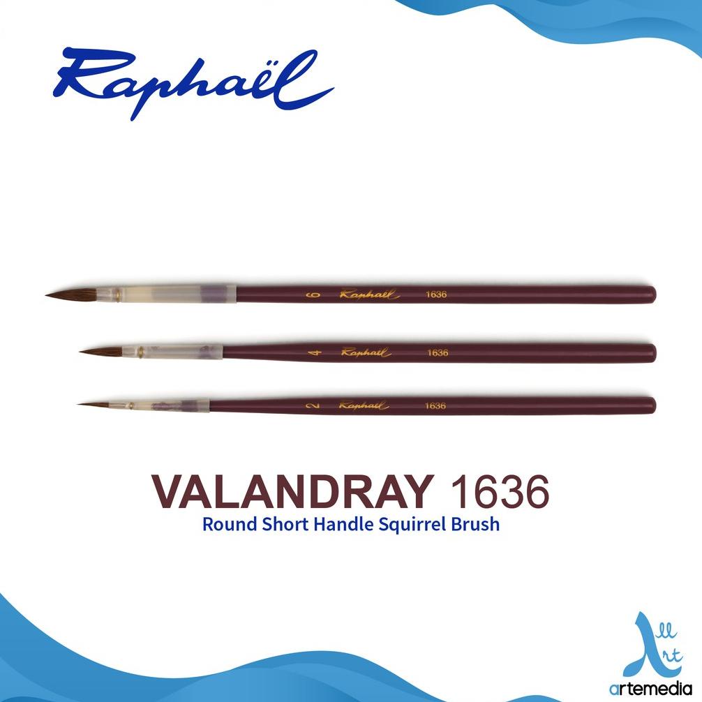 

Kuas Lukis Raphael 1636 Round Valandray Squirrel Brush Short Handle