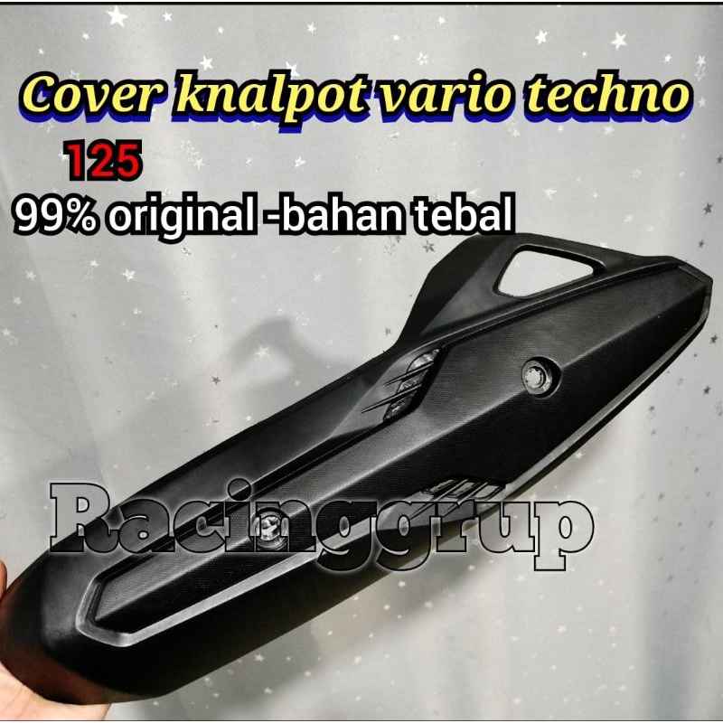 Cover Knalpot Vario Techno 125 FI tutup pelindung knalpot dan baut