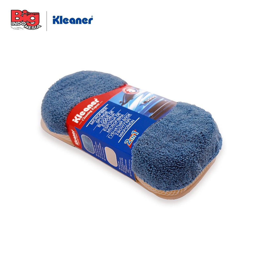 Spons Pembersih Cuci Mobil 1 Pcs Microfiber Sponge Serbaguna Kleaner GSW003