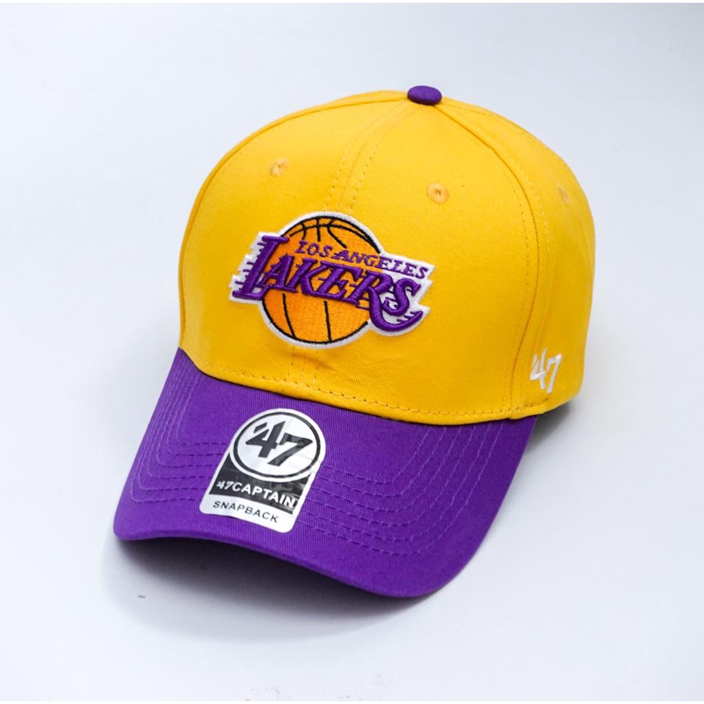 Topi Distro Lakers Bill Up Dan Snapback Caps Mirror Bassball Pria G8R8 Topi simple yang bagus Distro