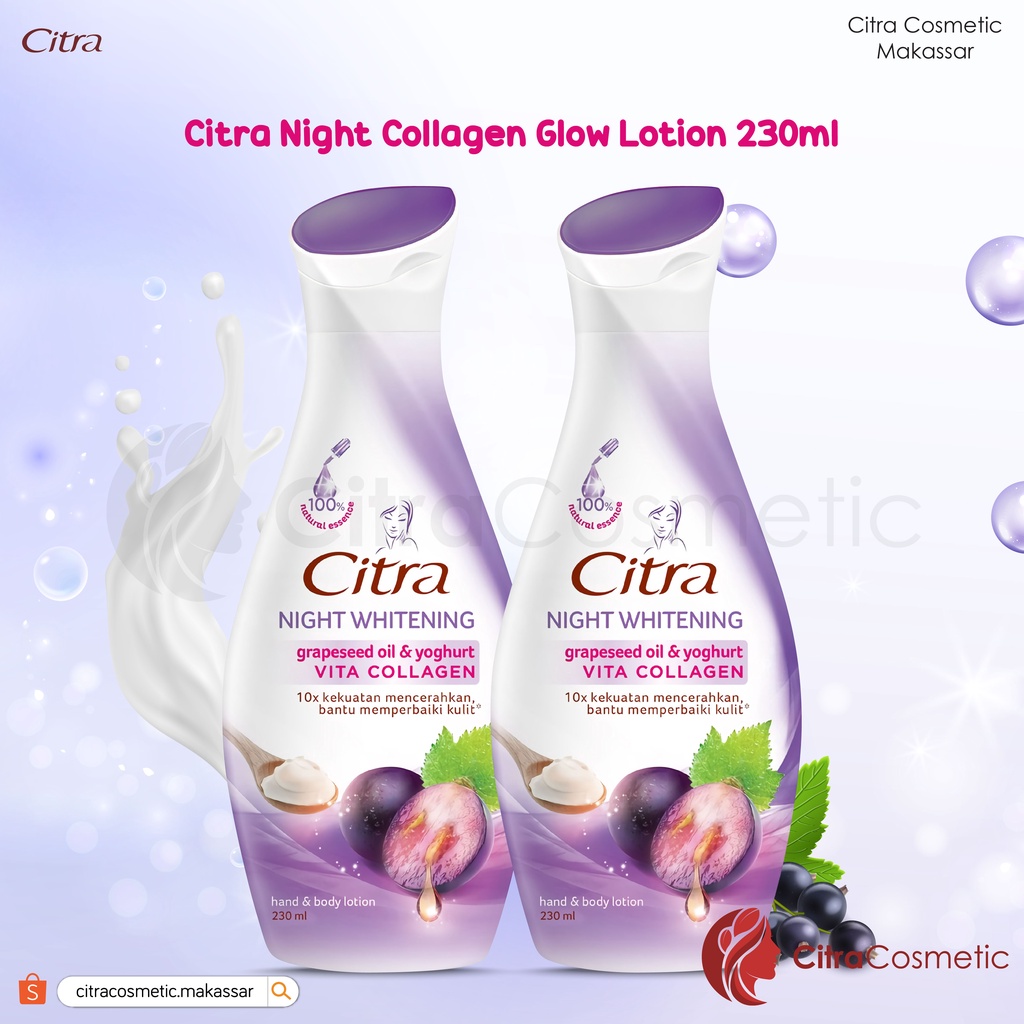 Citra Hand Body Lotion Night White Rl 210 Ml