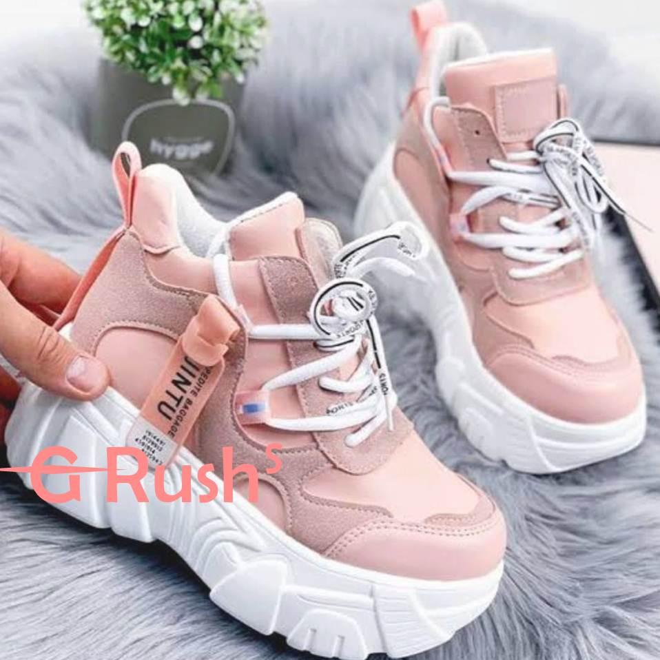 PALING LARIS [G-RUSH] - SEPATU WANITA SNEAKERS PEREMPUAN BOOT FASHION JIN-TU RD02