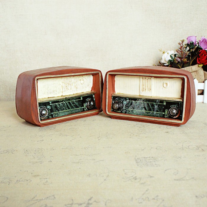 Terlaris Radio Vintage, Hiasan Pajangan Dekorasi Foto Studio Properti Retro