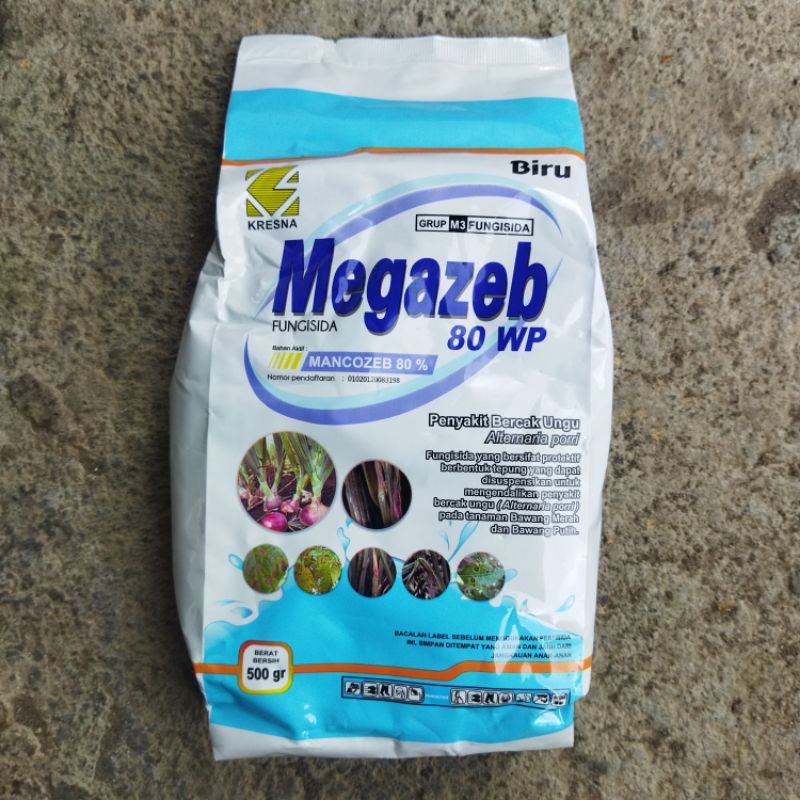 FUNGISIDA MEGAZEB 500 GRAM MANKOZEB BIRU