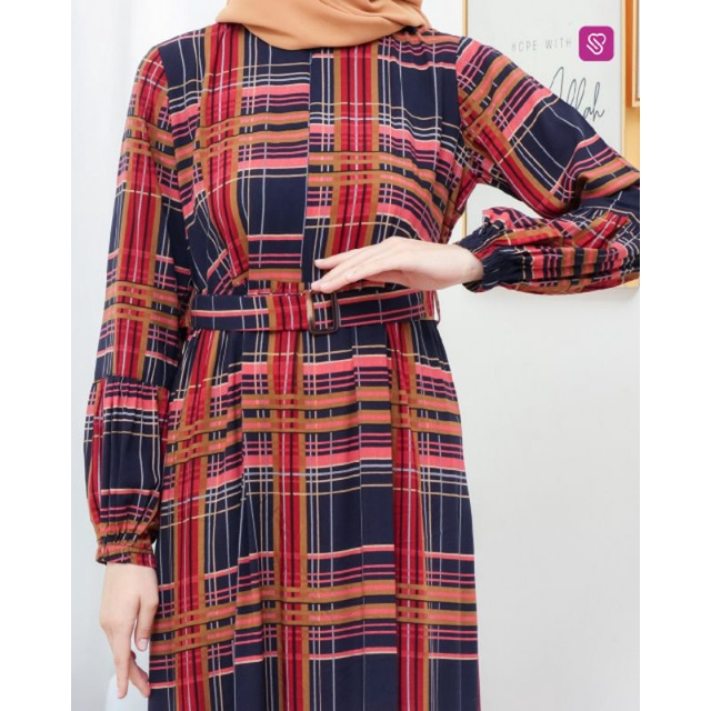 [Reiby] Gamis Sultan Motif Kotak Ukhti Ceyda by Ukhti Munira