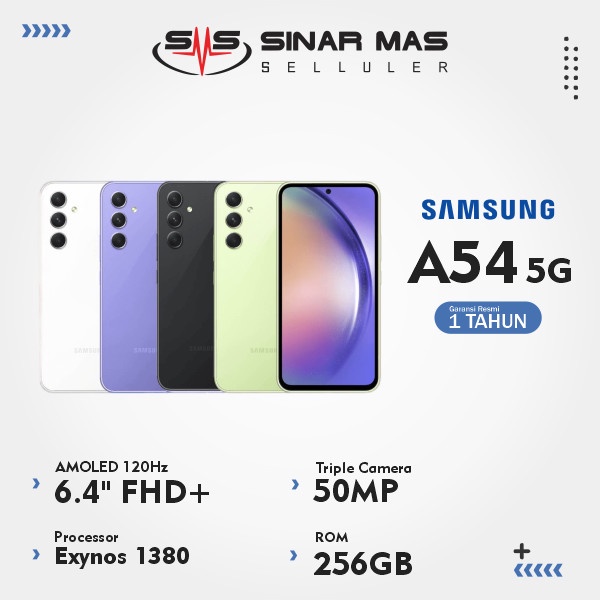 Samsung A54 5G Smartphone [8GB/256GB] Garansi Resmi