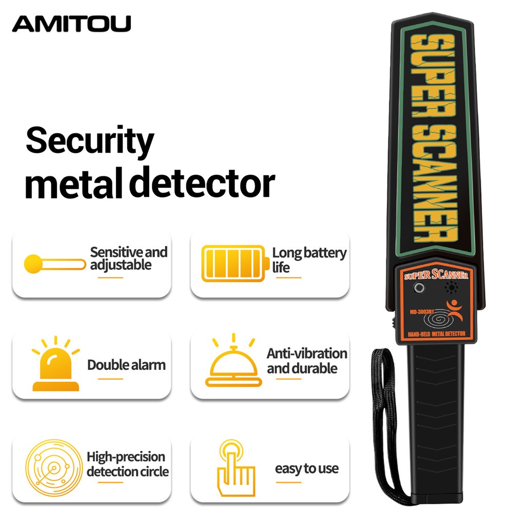 Handheld Metal Detector Metal Alat Deteksi Logam Super Scanner Bukan Garrett