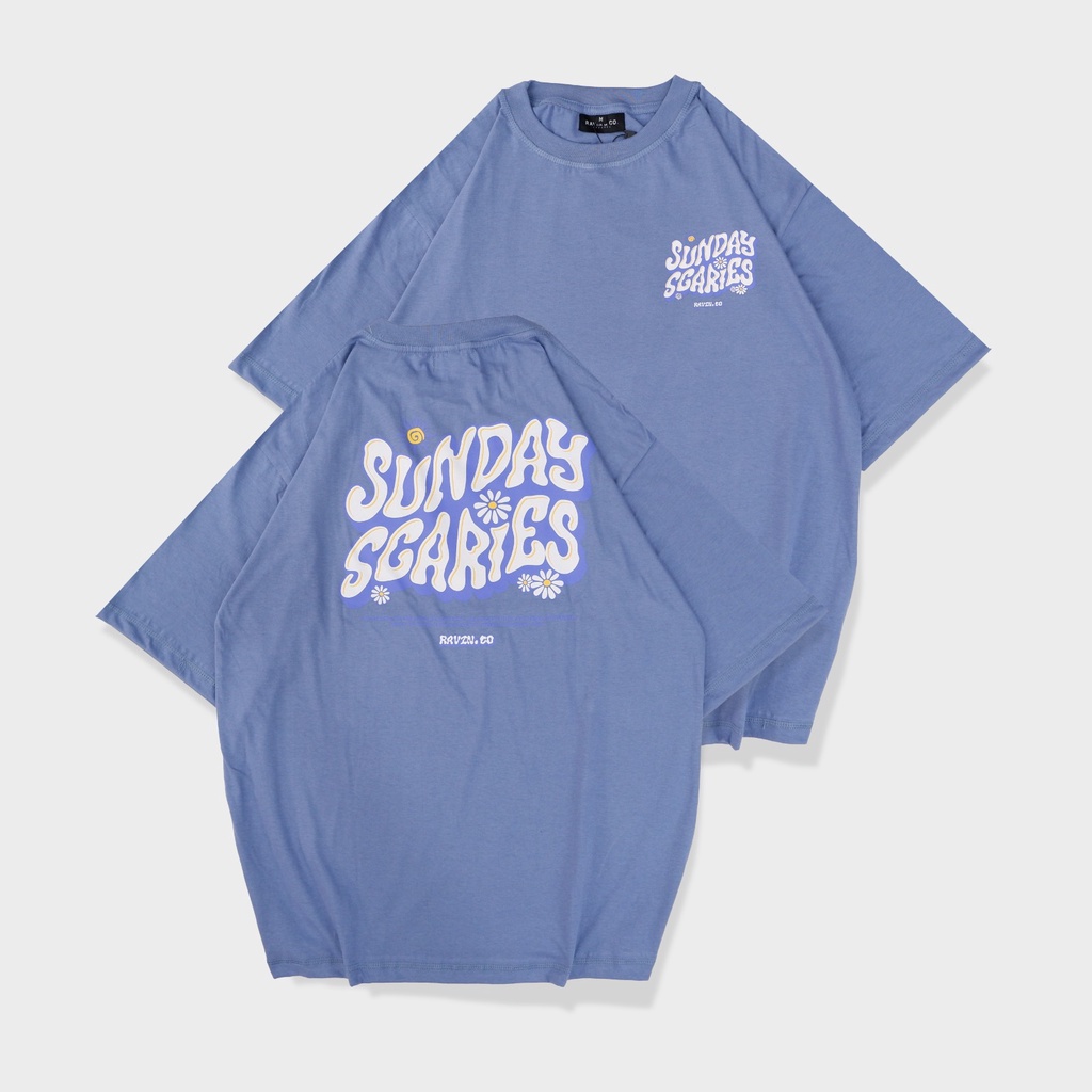 Kaos Oversize Sunday Series // pria dan wanita