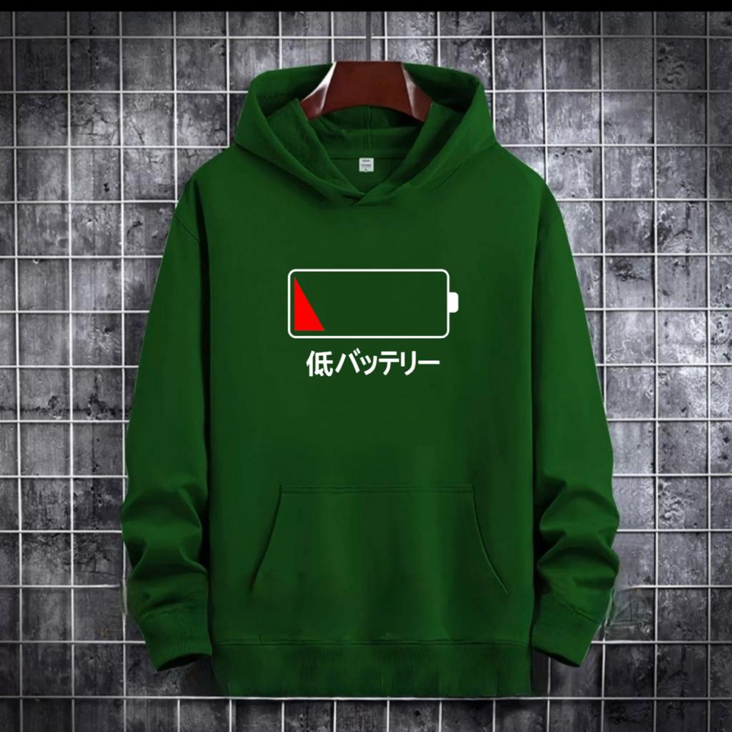 SWEATER HOODIE MODEL LOW BATTERY / HOODIE MURAH TERLARIS / HOODIE PRIA DAN WANITA / UNISEX / HOODIE PRINTING